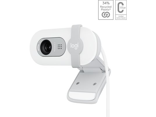 LOGITECH Brio 100 - Webcam (Weiss)