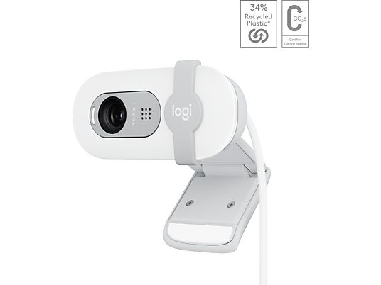 LOGITECH Brio 100 - Webcam (Bianco)