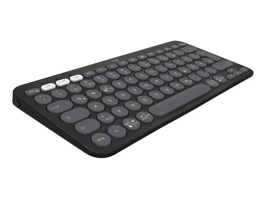 LOGITECH Pebble Keys 2 K380s CH - Multi-Device-Tastatur mit Bluetooth (Graphite)