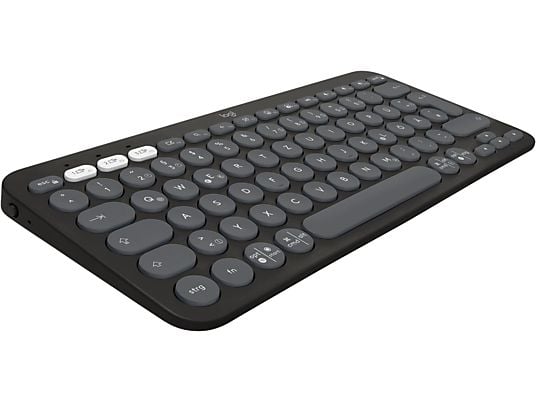LOGITECH Pebble Keys 2 K380s CH - Clavier multi-appareils avec Bluetooth (Graphite)
