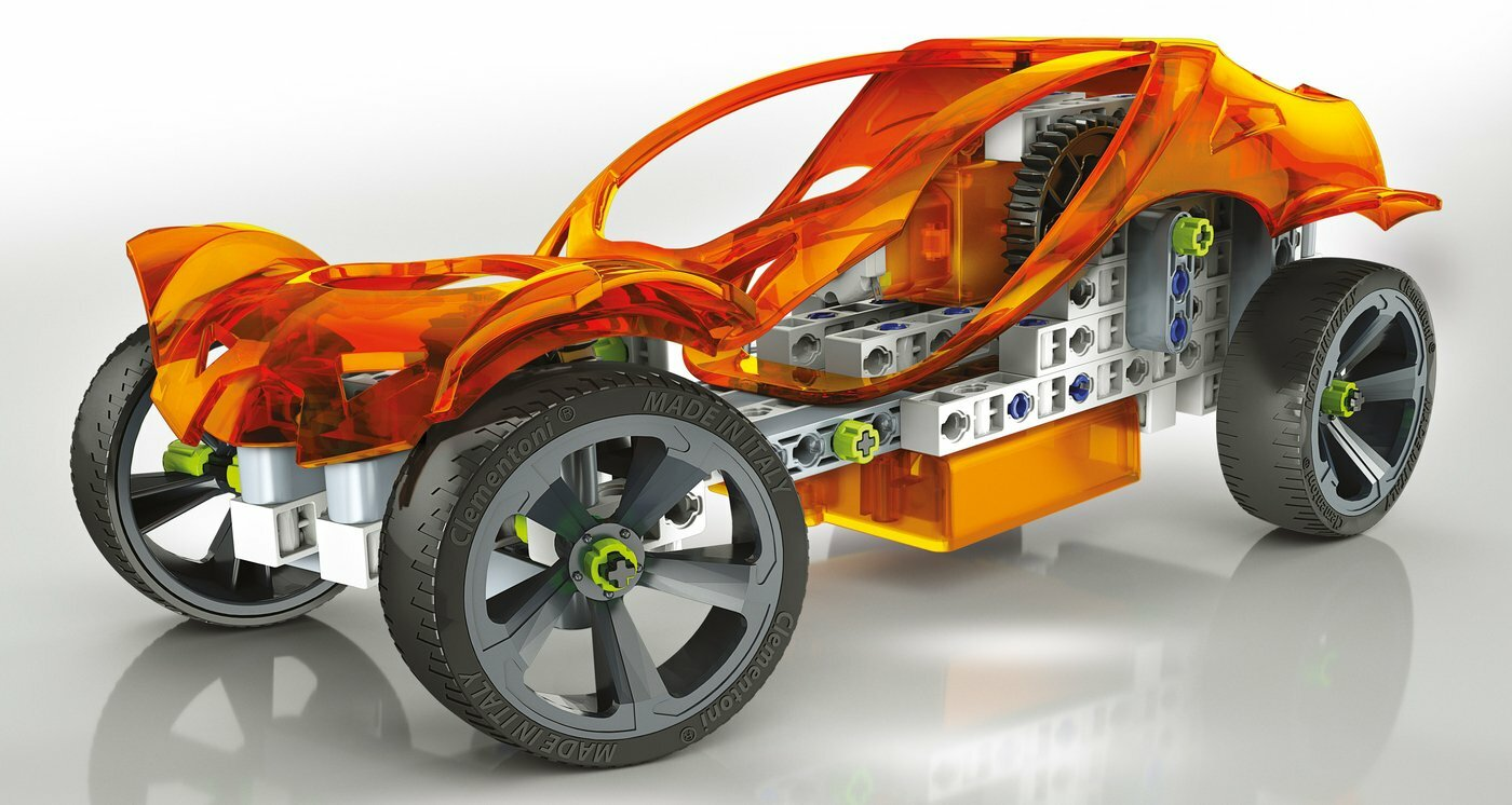 Modele pojazdów do składania CLEMENTONI Naukowa Zabawa - Laboratorium Mechaniki 60595