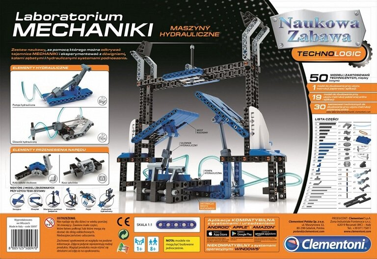 Zestaw konstrukcyjny CLEMENTONI Maszyny hydrauliczne 50097