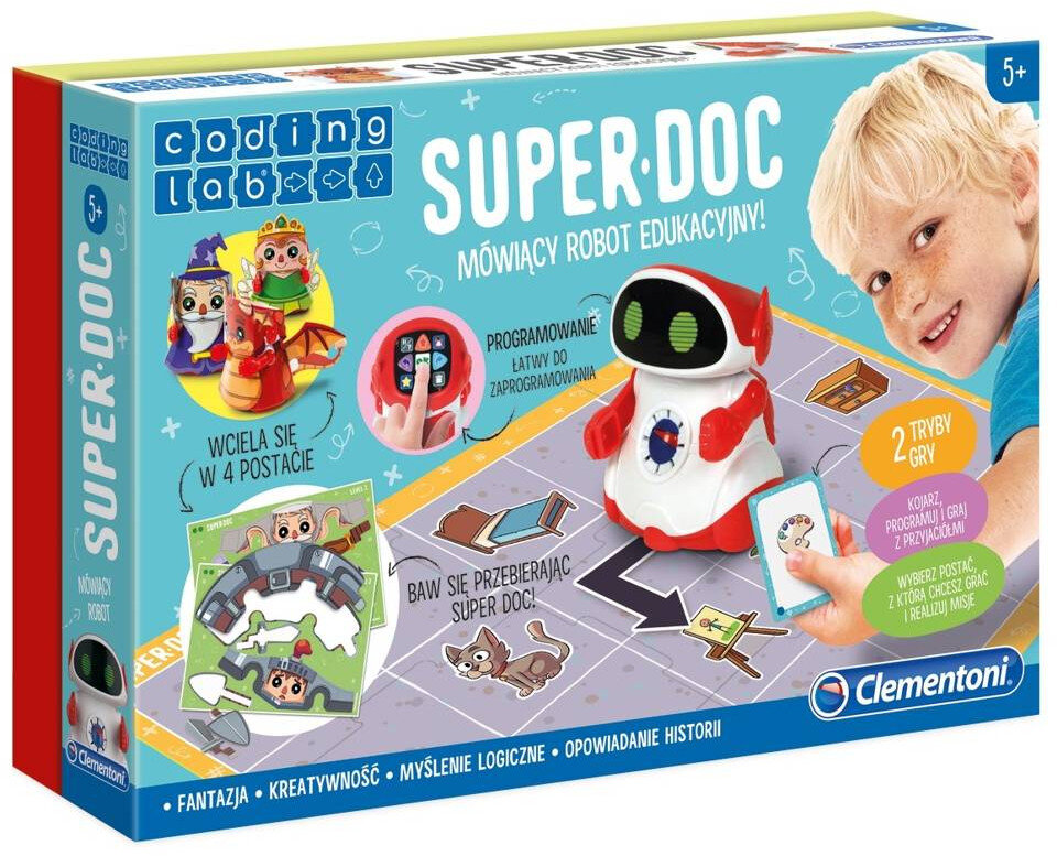 Robot CLEMENTONI Super Doc Mówiący Robot Edukacyjny