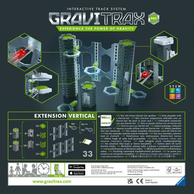 Zabawka RAVENSBURGER GRAVITRAX PRO Wertykalny zestaw uzupełniający 268160