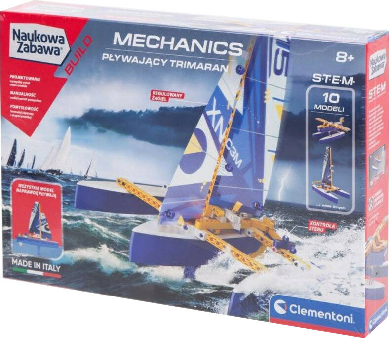 Zabawka CLEMENTONI Laboratorium Mechaniki Pływający Trimaran 50698