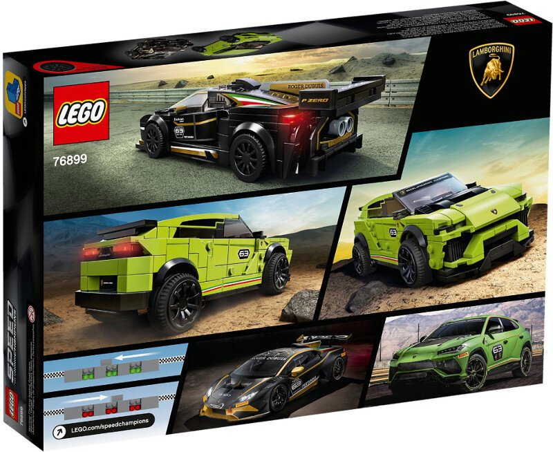 KLocki LEGO Speed Champions - Lamborghini Urus ST-X i Lamborghini Huracán Super Trofeo EVO LEGO-76899