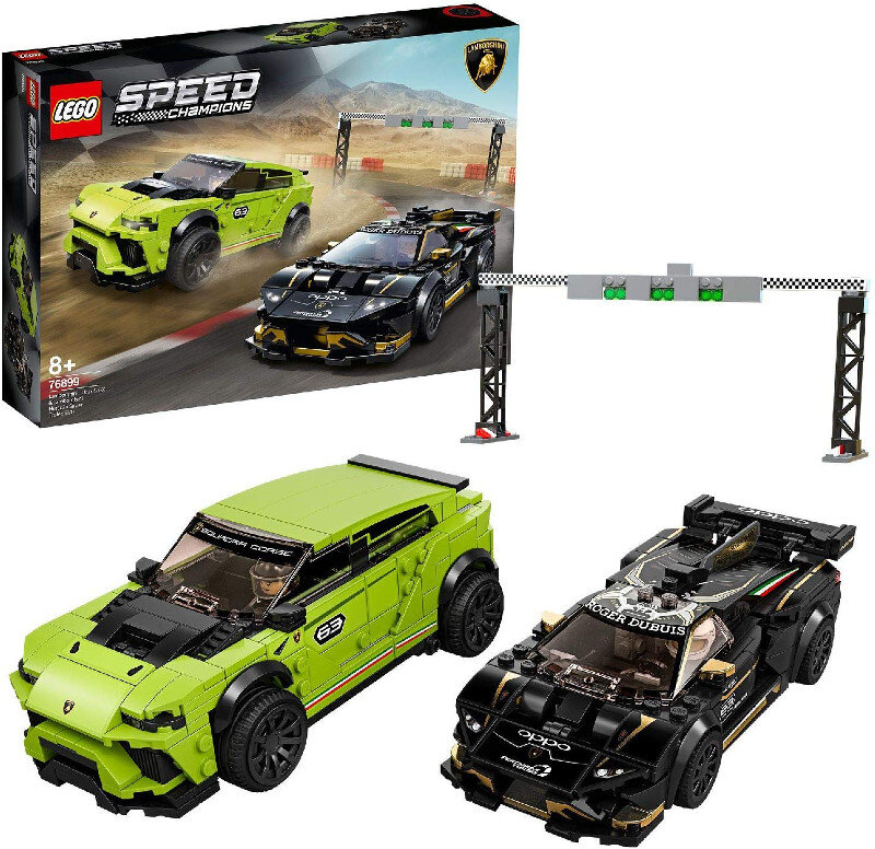 KLocki LEGO Speed Champions - Lamborghini Urus ST-X i Lamborghini Huracán Super Trofeo EVO LEGO-76899