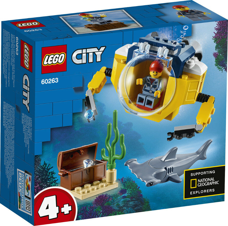 Klocki LEGO City - Oceaniczna miniłódź podwodna 60263