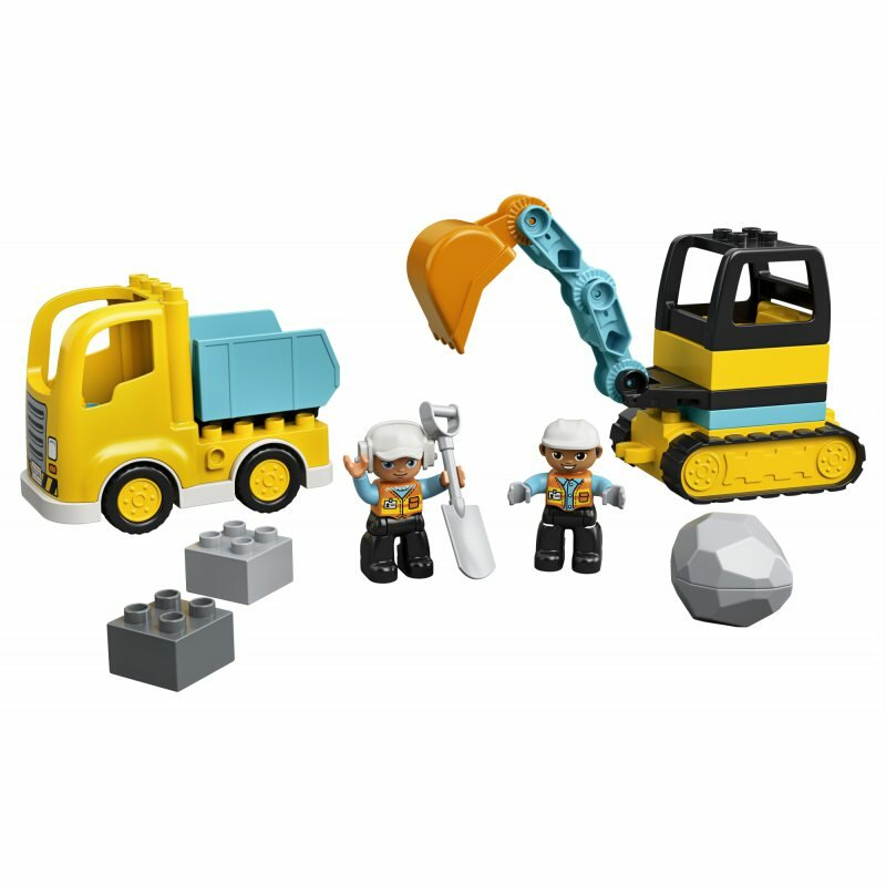 Klocki LEGO DUPLO - Ciężarówka i koparka gąsienicowa 10931