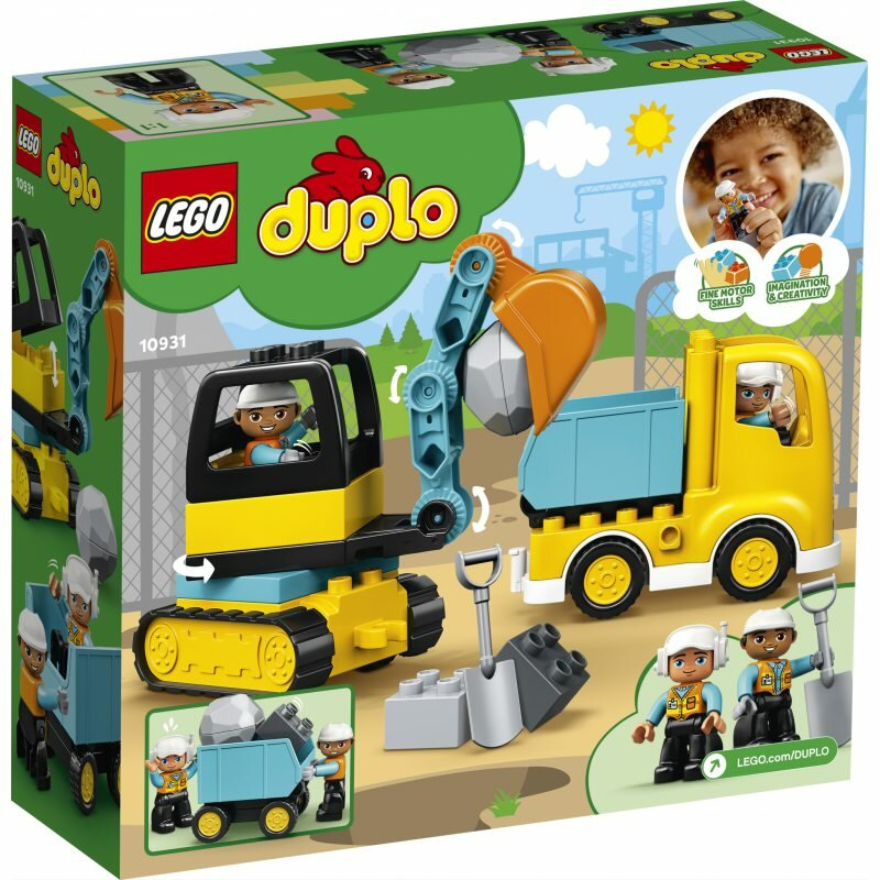 Klocki LEGO DUPLO - Ciężarówka i koparka gąsienicowa 10931