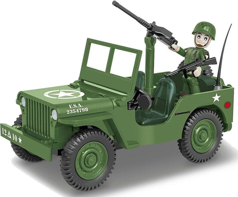 Klocki COBI Historical Collection: World War II - WWII Jeep Willys MB 1/4 Ton 4x4 2399
