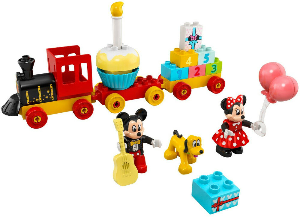 Klocki LEGO Duplo - Urodzinowy pociąg myszek Miki i Minnie 10941