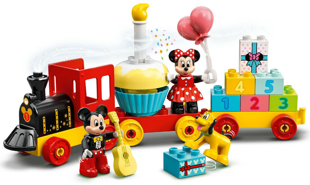 Klocki LEGO Duplo - Urodzinowy pociąg myszek Miki i Minnie 10941