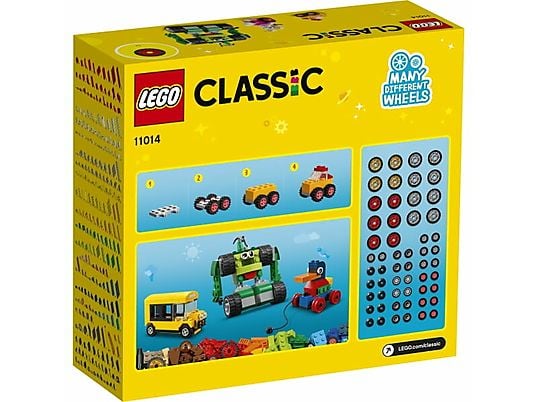 Klocki LEGO Classic - Klocki na kołach (11014)