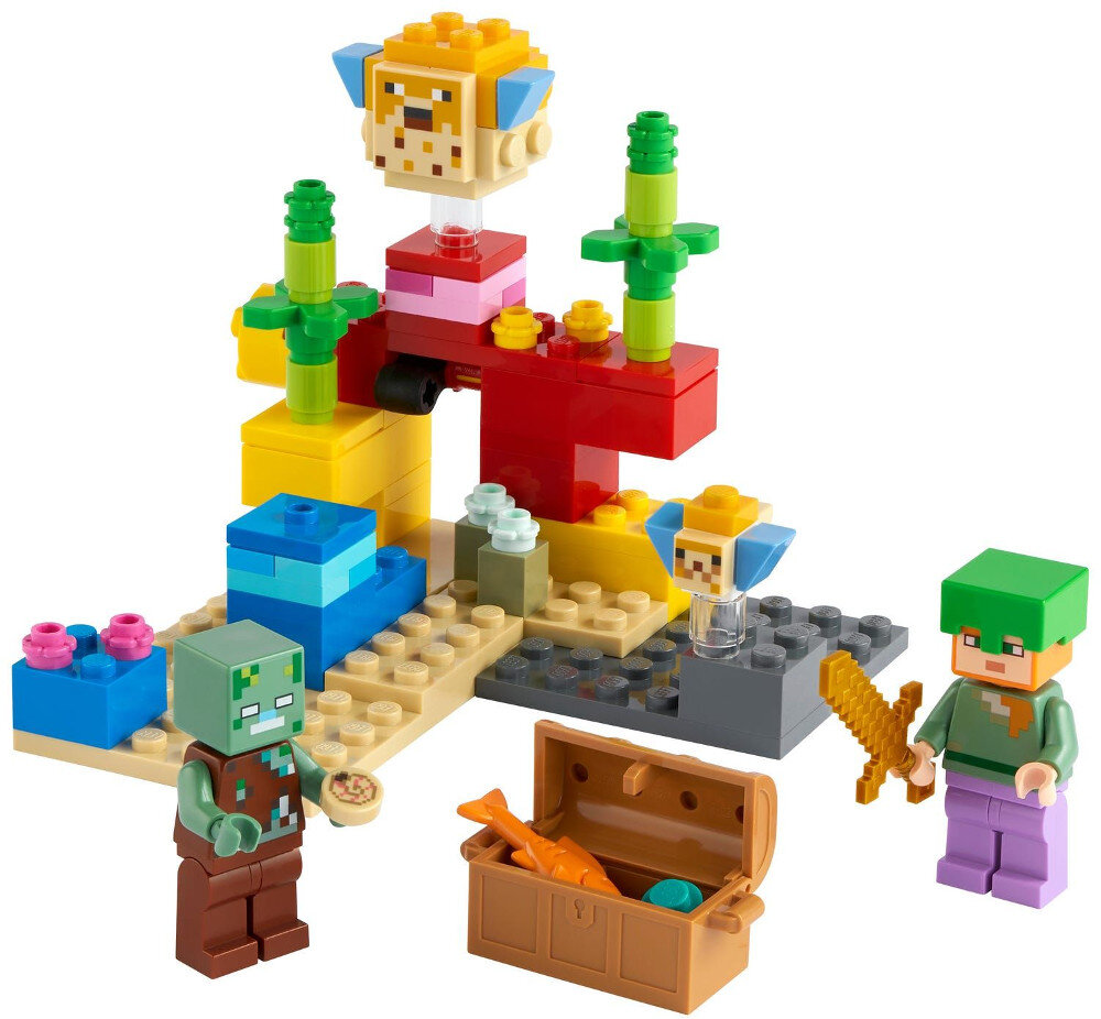 Klocki LEGO Minecraft - Rafa koralowa 21164