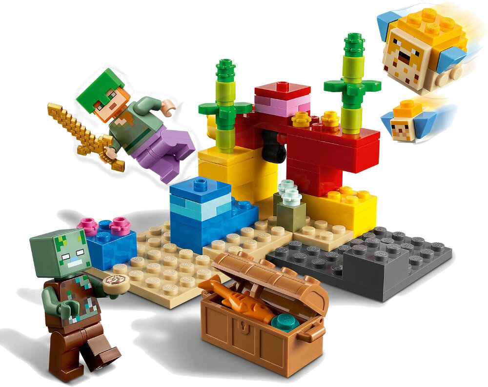 Klocki LEGO Minecraft - Rafa koralowa 21164