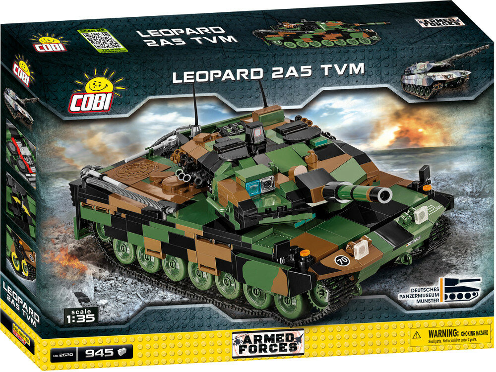 Klocki COBI Armed Forces Leopard 2A5 TVM - niemiecki czołg podstawowy 2620