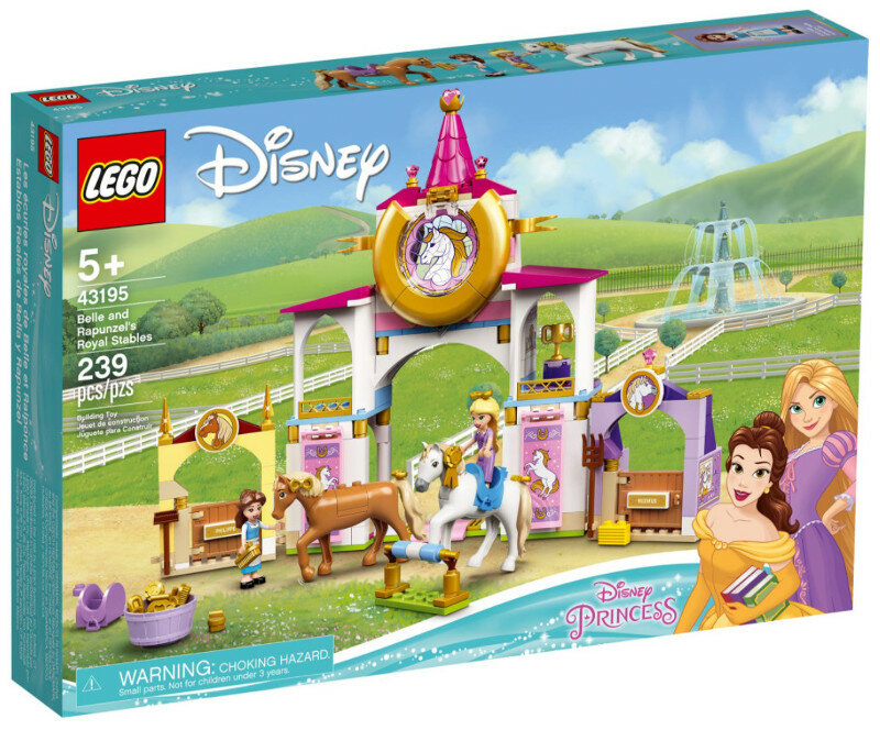 Klocki LEGO Disney Princess - Królewskie stajnie Belli i Roszpunki 43195