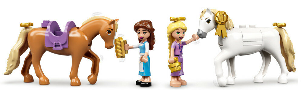 Klocki LEGO Disney Princess - Królewskie stajnie Belli i Roszpunki 43195