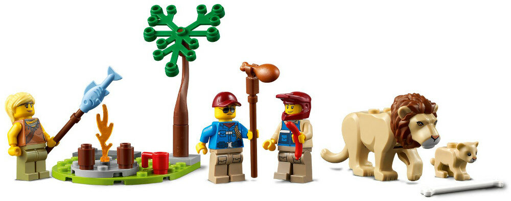 Klocki LEGO City Terenówka ratowników dzikich zwierząt 60301