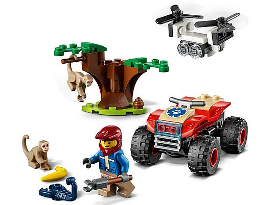 Klocki LEGO City Quad ratowników dzikich zwierząt 60300