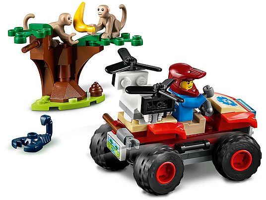 Klocki LEGO City Quad ratowników dzikich zwierząt 60300