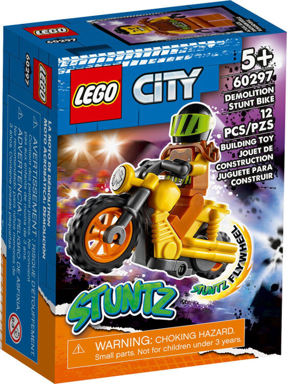 Klocki LEGO City Demolka na motocyklu kaskaderskim 60297