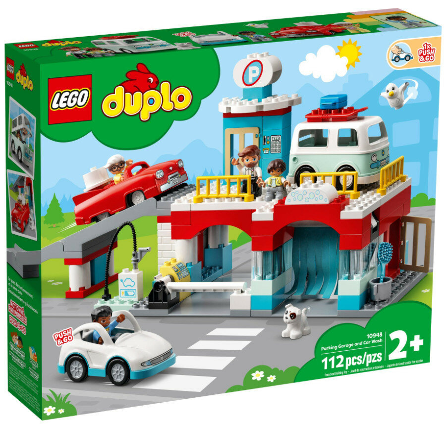 Klocki LEGO Duplo - Parking piętrowy i myjnia samochodowa 10948
