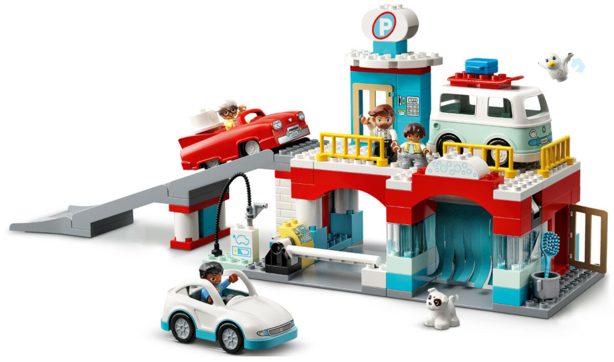 Klocki LEGO Duplo - Parking piętrowy i myjnia samochodowa 10948