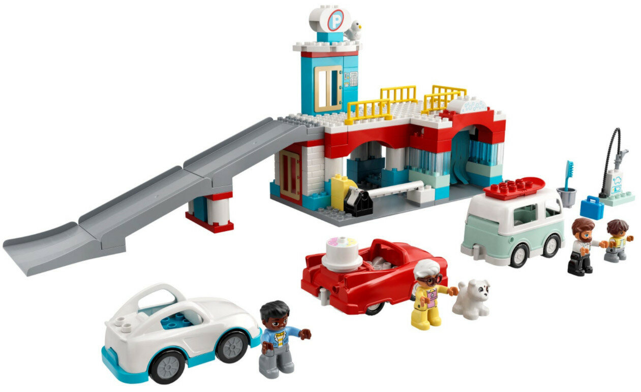 Klocki LEGO Duplo - Parking piętrowy i myjnia samochodowa 10948