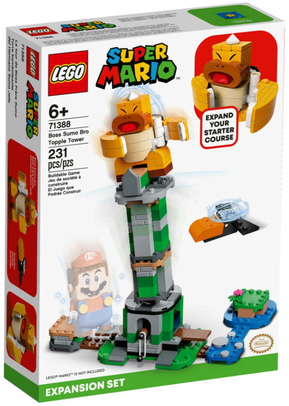 Klocki LEGO Super Mario - Boss Sumo Bro i przewracana wieża — zestaw dodatkowy 71388