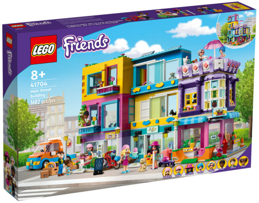 Klocki LEGO Friends: Budynki przy głównej ulicy 41704
