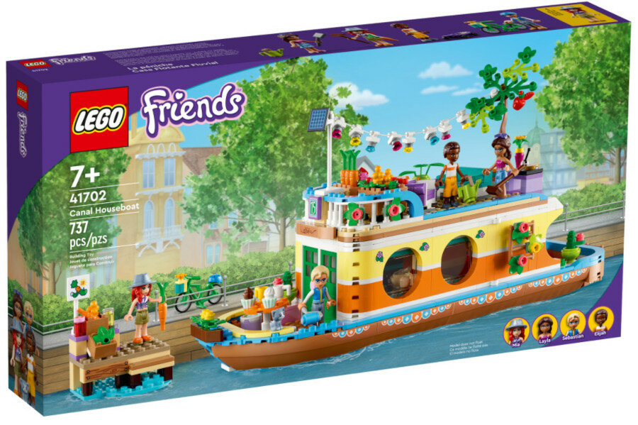 Klocki LEGO Friends: Łódź mieszkalna na kanale 41702