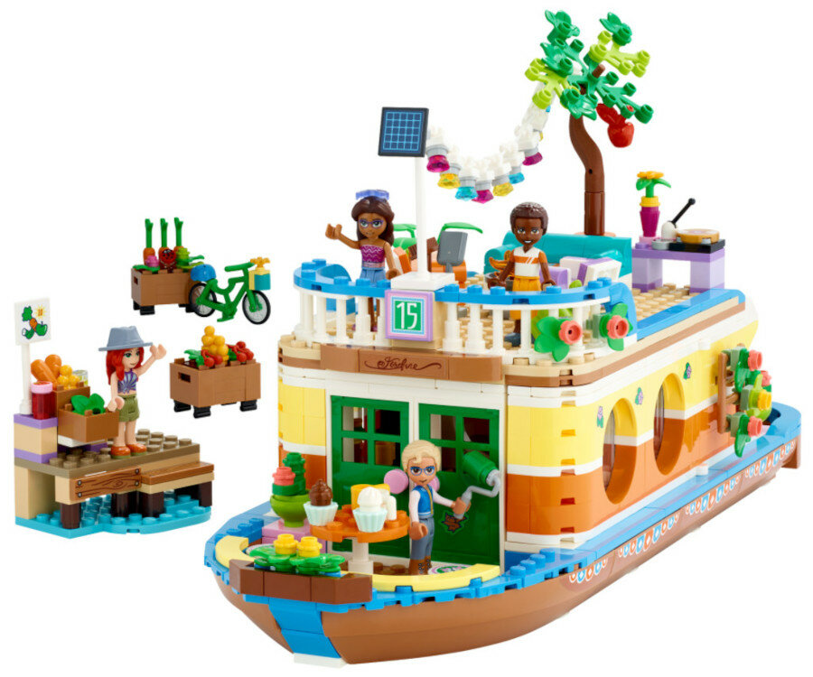 Klocki LEGO Friends: Łódź mieszkalna na kanale 41702