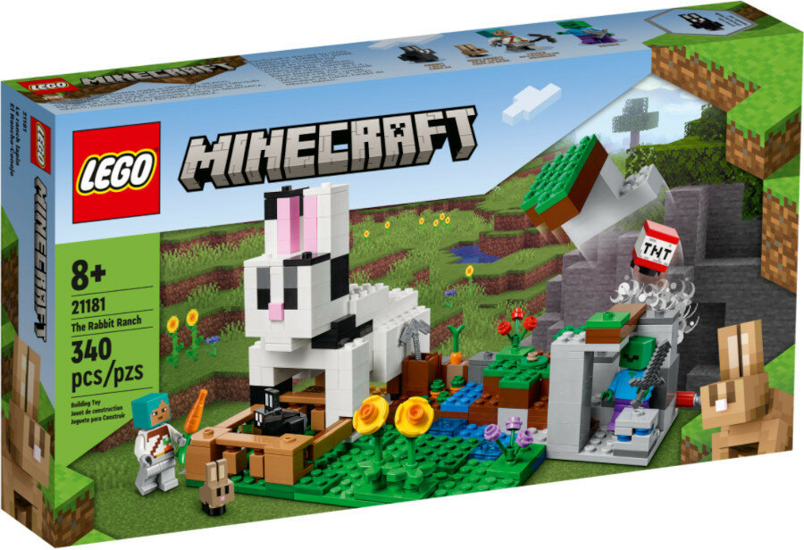 Klocki LEGO Minecraft: Królicza farma 21181
