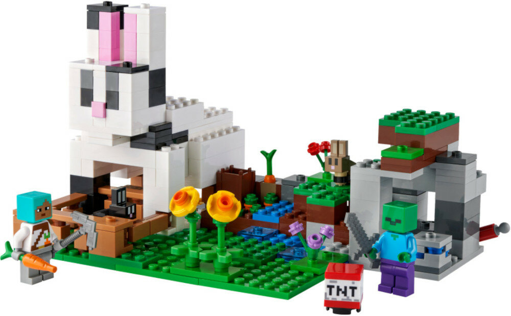 Klocki LEGO Minecraft: Królicza farma 21181