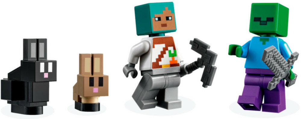 Klocki LEGO Minecraft: Królicza farma 21181