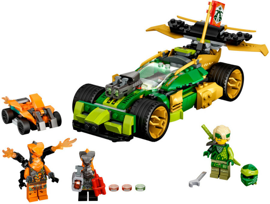 Klocki LEGO Ninjago: Samochód wyścigowy Lloyda EVO 71763