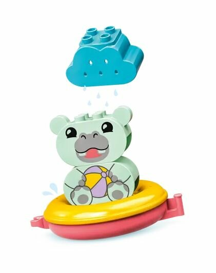 Klocki LEGO DUPLO - Zabawa w kąpieli: pływający pociąg ze zwierzątkami (10965)