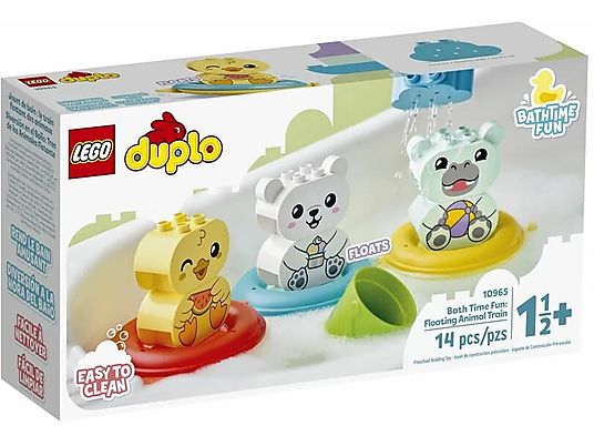 Klocki LEGO DUPLO - Zabawa w kąpieli: pływający pociąg ze zwierzątkami (10965)