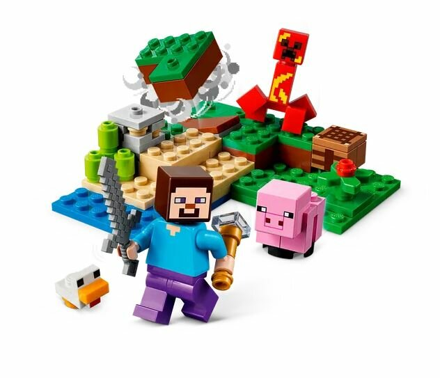 Klocki LEGO Minecraft - Zasadzka Creepera (21177)