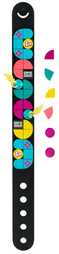 Klocki LEGO Dots: Gracz — bransoletka z zawieszkami 41943