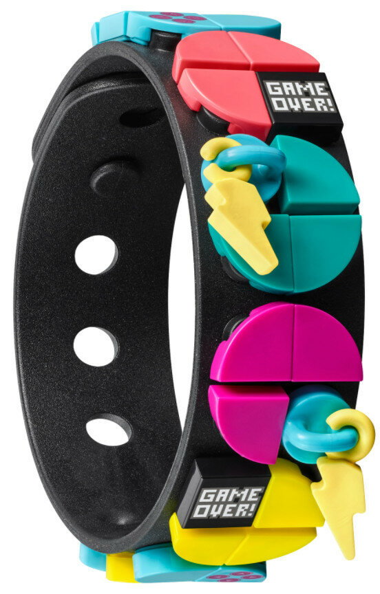 Klocki LEGO Dots: Gracz — bransoletka z zawieszkami 41943