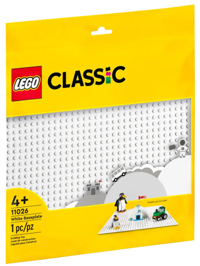 Klock LEGO Classic - Biała płytka konstrukcyjna 11026
