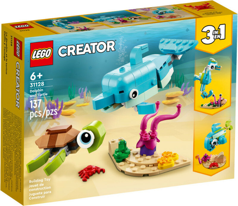 Klocki LEGO Creator - Delfin i żółw 31128
