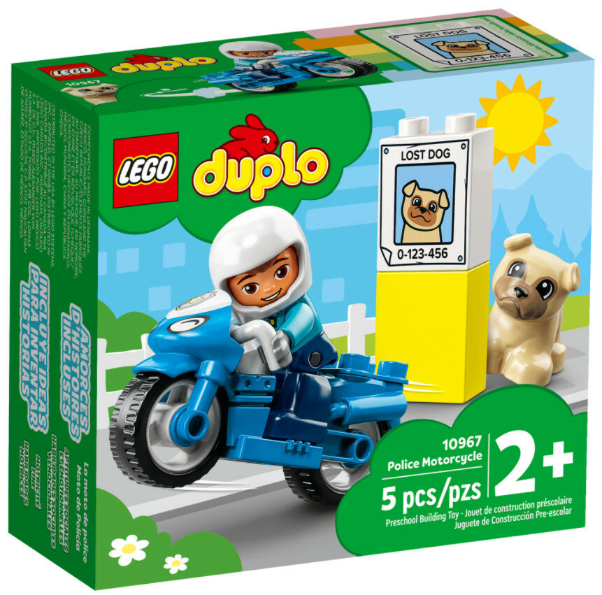 Klocki LEGO Duplo - Motocykl policyjny 10967