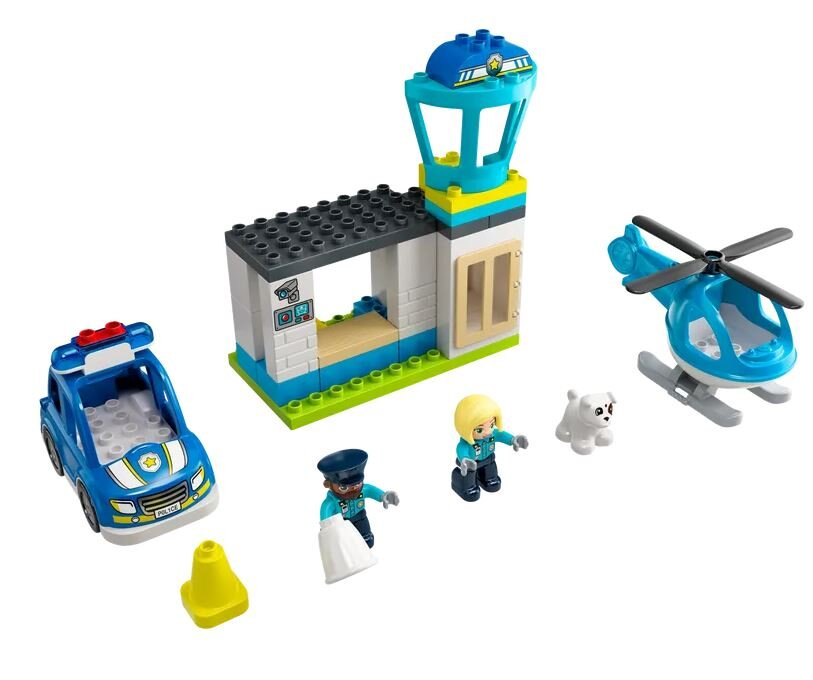Klocki LEGO DUPLO - Posterunek policji i helikopter (10959)