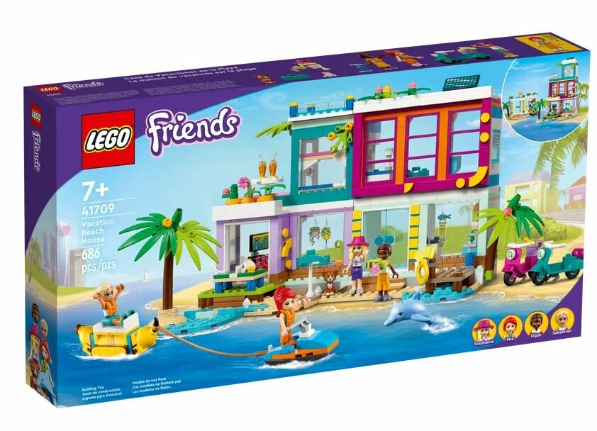 Klocki LEGO Friends - Wakacyjny domek na plaży (41709)