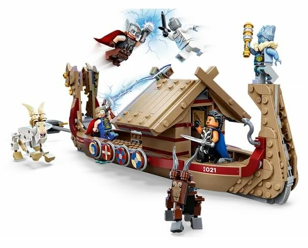 Klocki LEGO Marvel - Kozia łódź (76208)