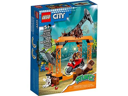 Klocki LEGO City - Wyzwanie kaskaderskie: atak rekina 60342